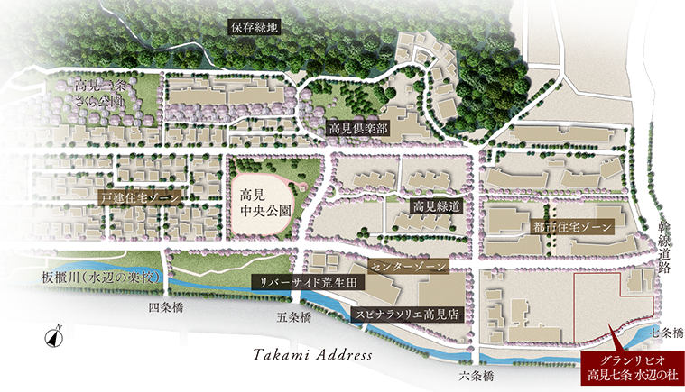 八幡高見地区住宅市街地総合整備事業イメージ図